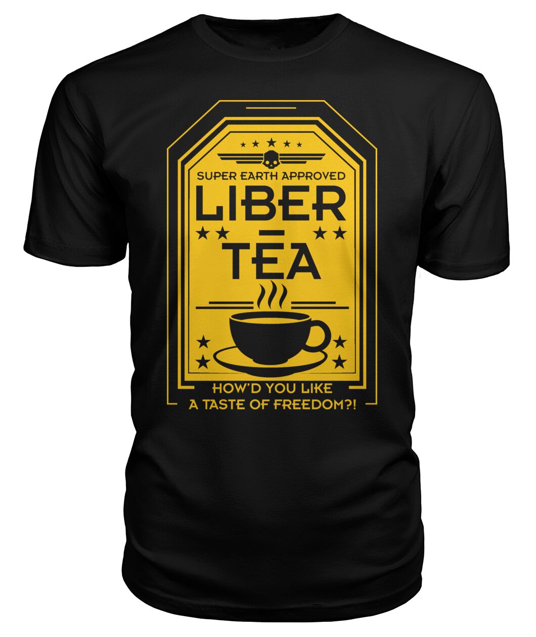 Helldivers Super Earth Approved Liber Tea T-Shỉt Helldivers Super Earth Approved Liber Tea T-Shỉt