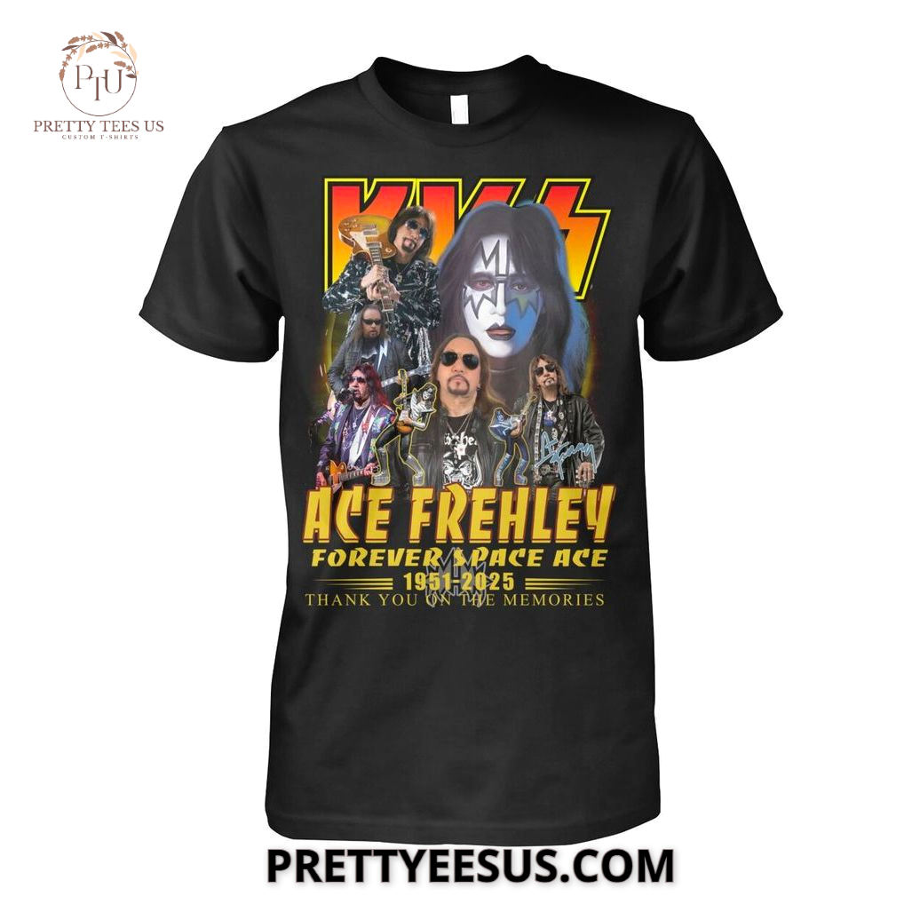 Ace Frehley Forever Space Ace 1951-2025 Thank You On The Memories T-Shirt Ace Frehley Forever Space Ace 1951-2025 Thank You On The Memories T-Shirt