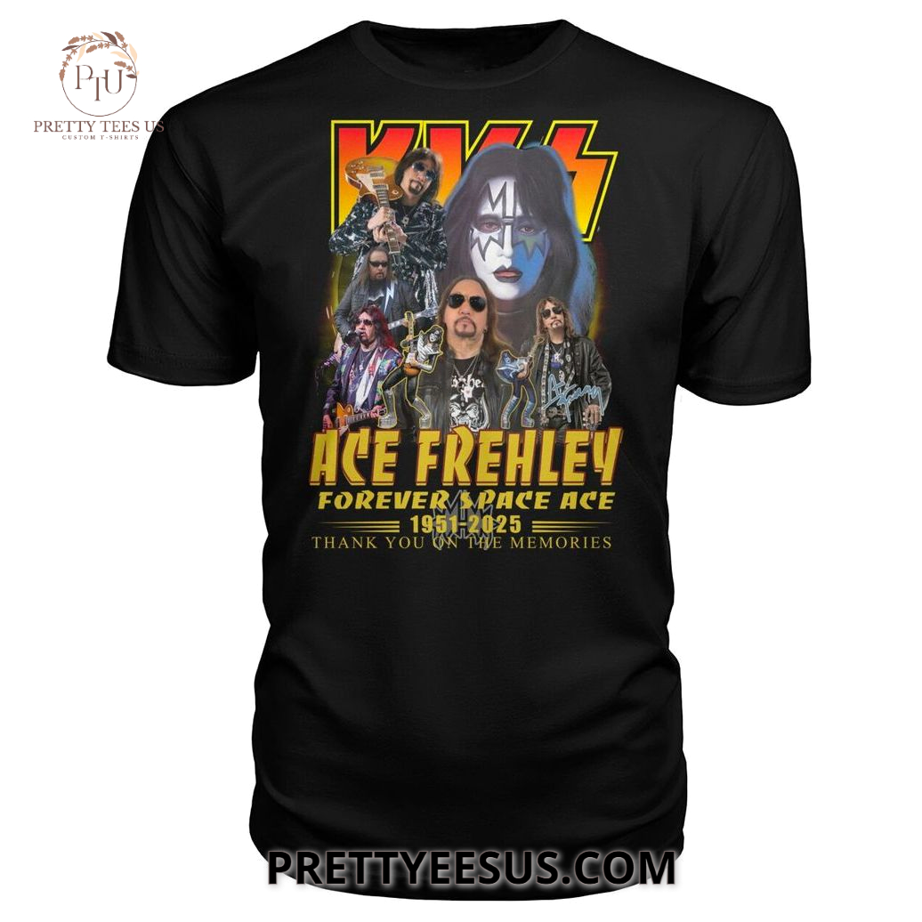 Ace Frehley Forever Space Ace 1951-2025 Thank You On The Memories T-Shirt Ace Frehley Forever Space Ace 1951-2025 Thank You On The Memories T-Shirt