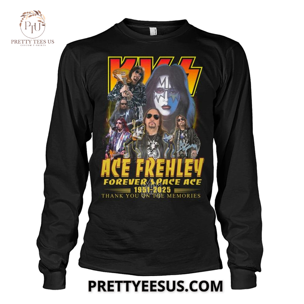 Ace Frehley Forever Space Ace 1951-2025 Thank You On The Memories T-Shirt Ace Frehley Forever Space Ace 1951-2025 Thank You On The Memories T-Shirt