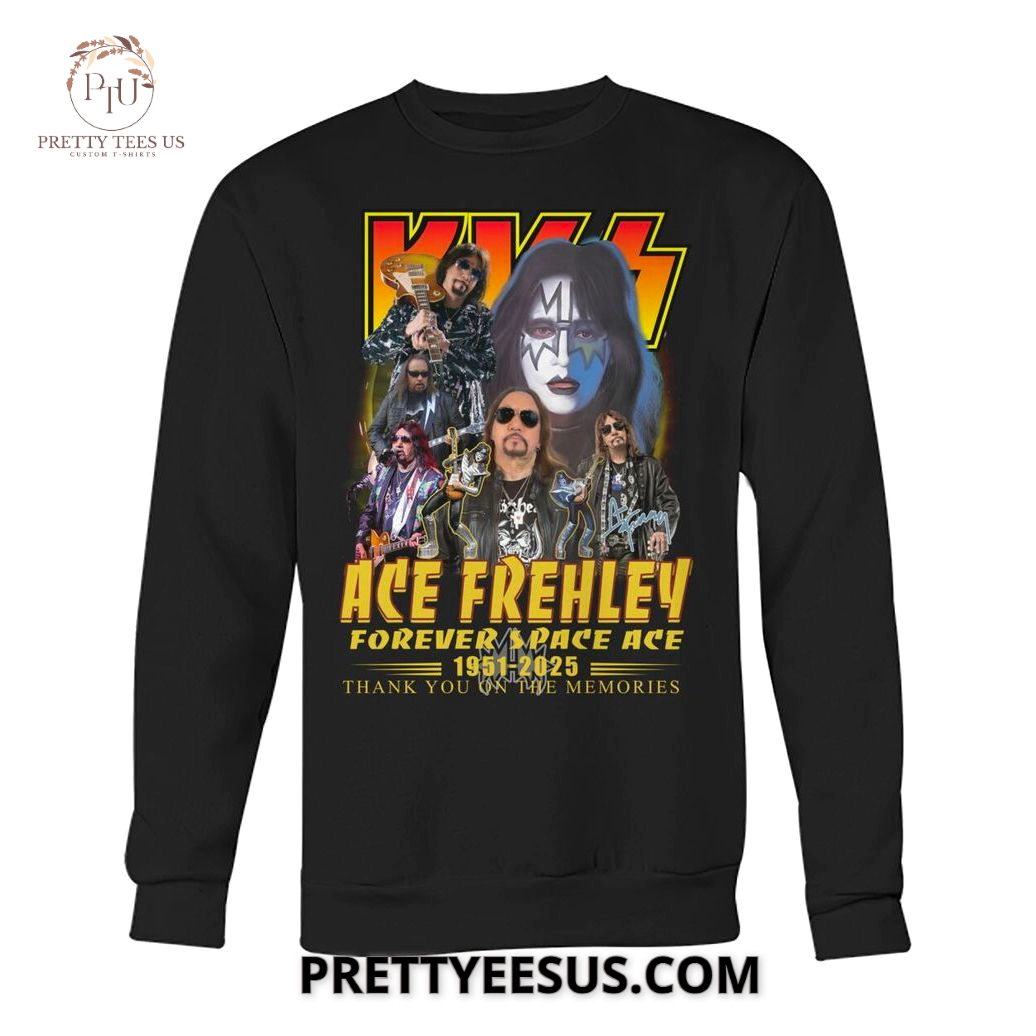 Ace Frehley Forever Space Ace 1951-2025 Thank You On The Memories T-Shirt Ace Frehley Forever Space Ace 1951-2025 Thank You On The Memories T-Shirt