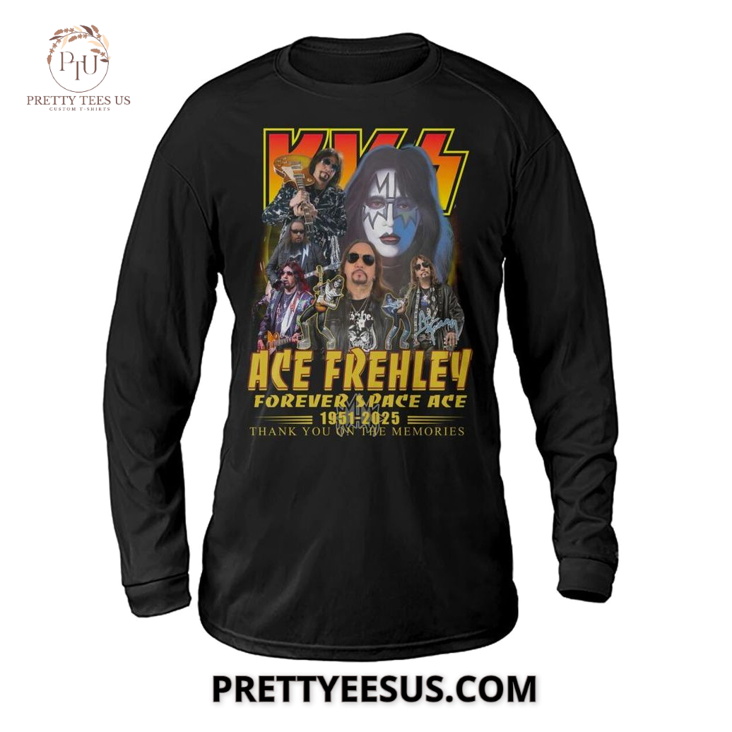 Ace Frehley Forever Space Ace 1951-2025 Thank You On The Memories T-Shirt Ace Frehley Forever Space Ace 1951-2025 Thank You On The Memories T-Shirt