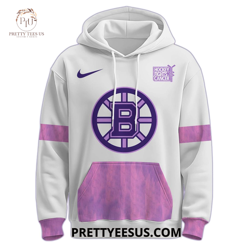 Boston Bruins x Hockey Fights Cancer Hoodie Boston Bruins x Hockey Fights Cancer Hoodie