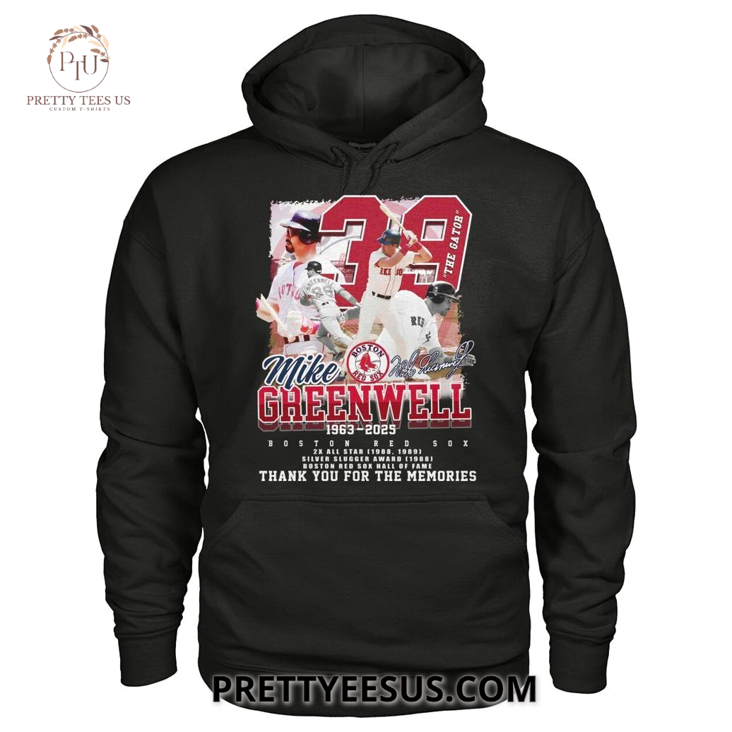 Boston Red Sox Mike Greenwell 1963-2025 Thank You For The Memories T-shirt Boston Red Sox Mike Greenwell 1963-2025 Thank You For The Memories T-shirt