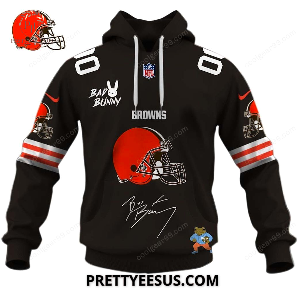 Cleveland Browns x Bad Bunny 2026 Super Bowl Hoodie Cleveland Browns x Bad Bunny 2026 Super Bowl Hoodie