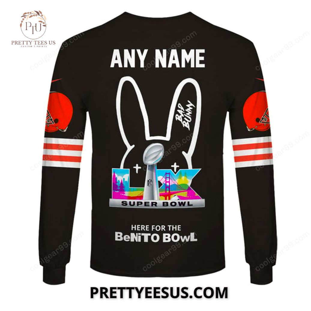 Cleveland Browns x Bad Bunny 2026 Super Bowl Hoodie Cleveland Browns x Bad Bunny 2026 Super Bowl Hoodie