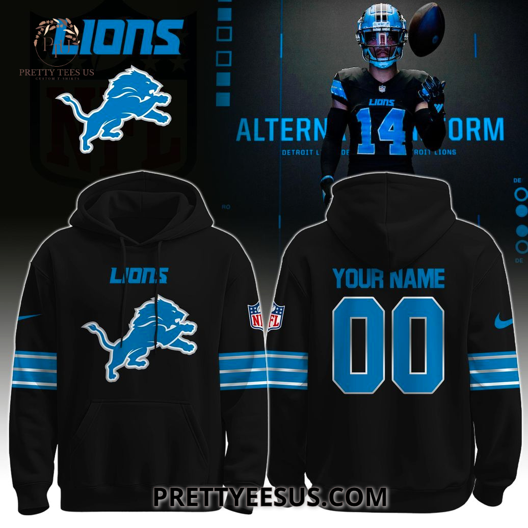 Detroit Lions x Kerby Joseph Black hoodie Detroit Lions x Kerby Joseph Black hoodie