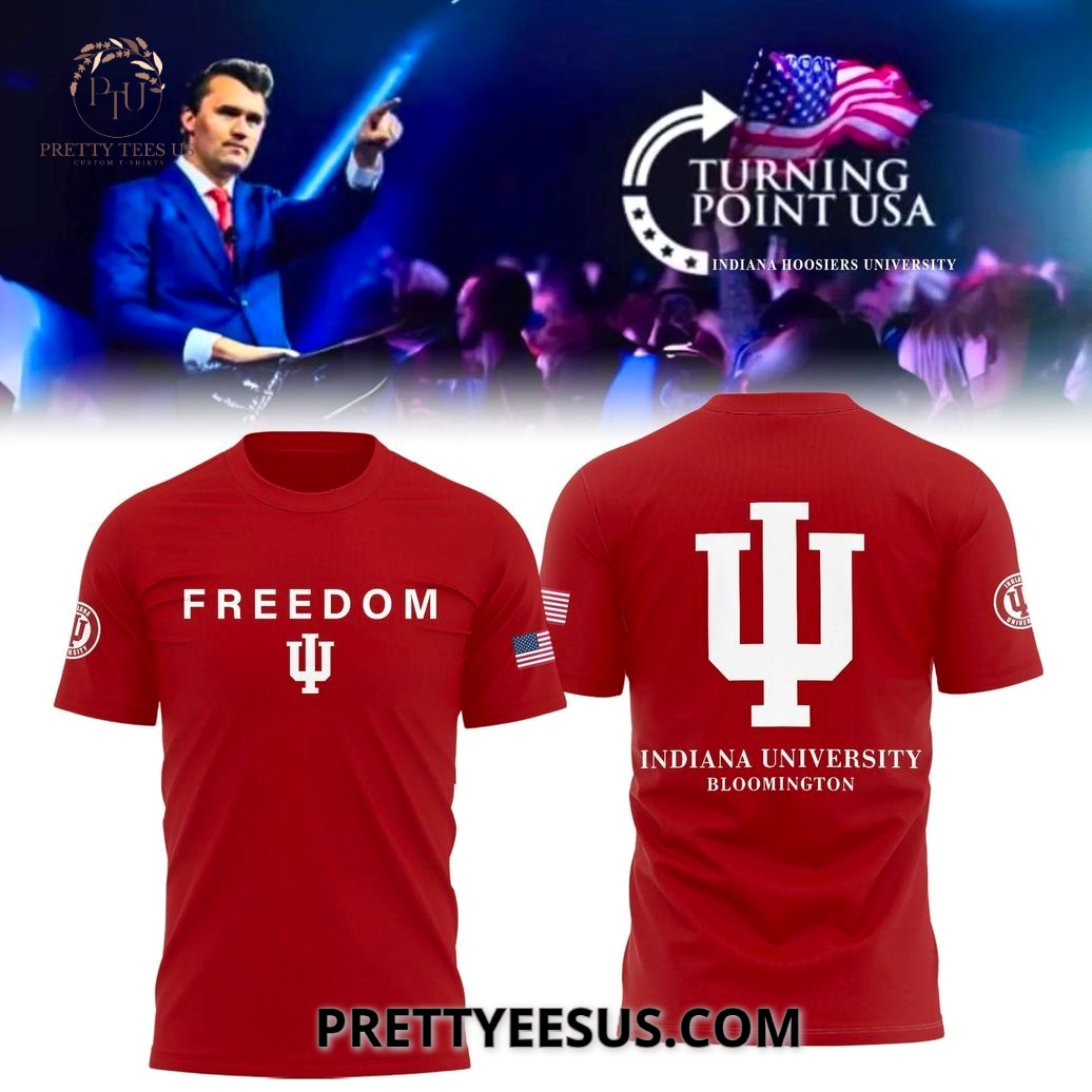 Indiana University Freedom Turning Point USA 3D T-Shirt Indiana University Freedom Turning Point USA 3D T-Shirt