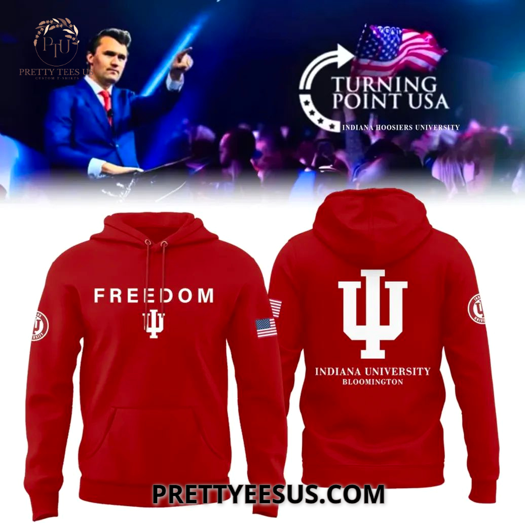 Indiana University Freedom Turning Point USA 3D T-Shirt Indiana University Freedom Turning Point USA 3D T-Shirt