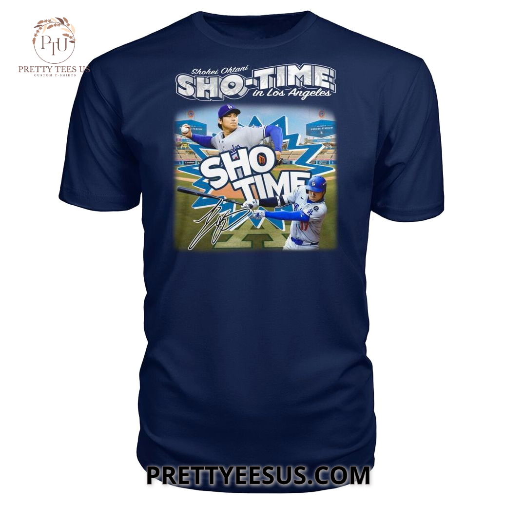 Los Angeles Dodgers Shohei Ohtani Los Angeles Dodgers Shohei Ohtani Sho-Time In Los Angeles T-Shirt Los Angeles Dodgers Shohei Ohtani Los Angeles Dodgers Shohei Ohtani Sho-Time In Los Angeles T-Shirt
