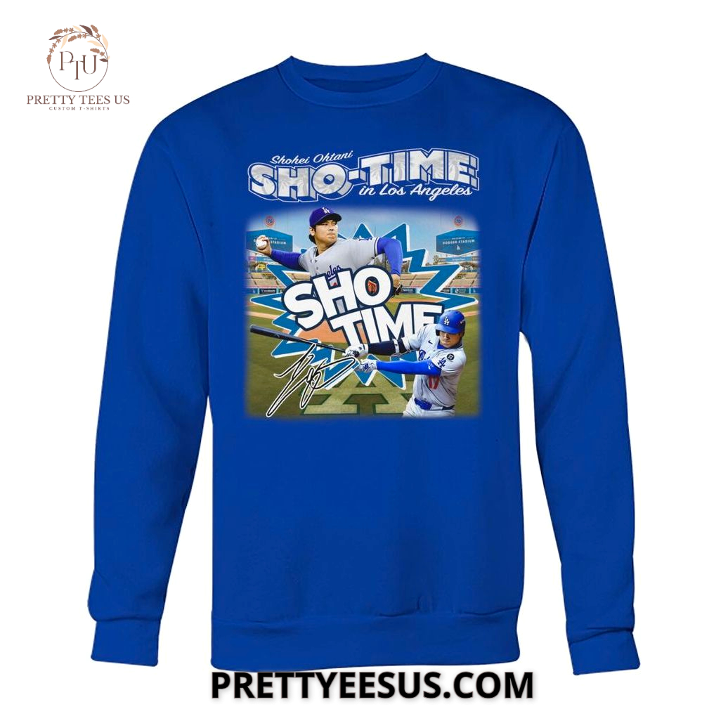 Los Angeles Dodgers Shohei Ohtani Los Angeles Dodgers Shohei Ohtani Sho-Time In Los Angeles T-Shirt Los Angeles Dodgers Shohei Ohtani Los Angeles Dodgers Shohei Ohtani Sho-Time In Los Angeles T-Shirt