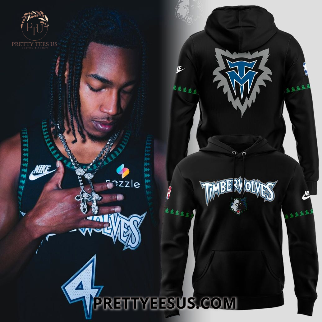 Minnesota Timberwolves Back The Black Trees Hoodie Minnesota Timberwolves Back The Black Trees Hoodie
