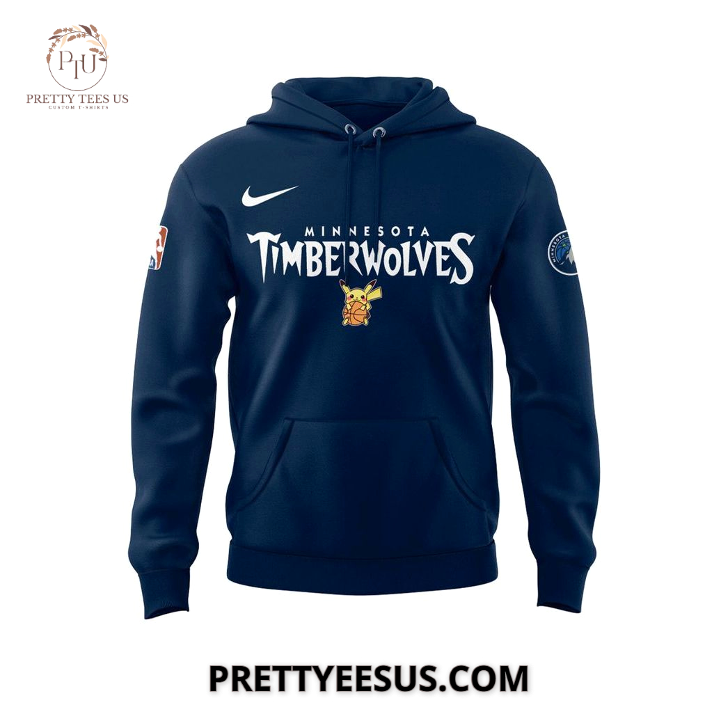 Minnesota Timberwolves X Pokemon Night Hoodie Minnesota Timberwolves X Pokemon Night Hoodie