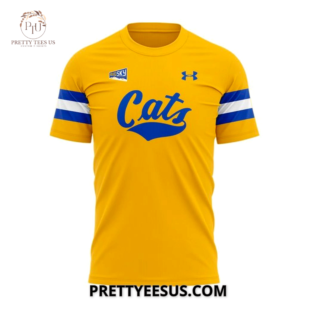 Montana State Bobcats 2025 Gold Rush 3D T-Shirt Montana State Bobcats 2025 Gold Rush 3D T-Shirt