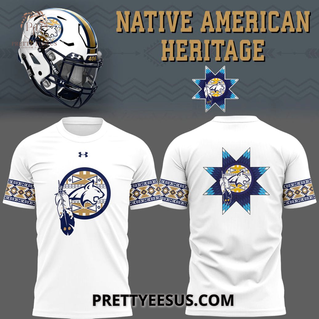Montana State Bobcats Native American Heritage 3D T-Shirt Montana State Bobcats Native American Heritage 3D T-Shirt