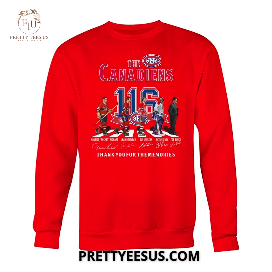 Montreal Canadiens Thank You For The Memories 116th 2025T-shirt Montreal Canadiens Thank You For The Memories 116th 2025T-shirt