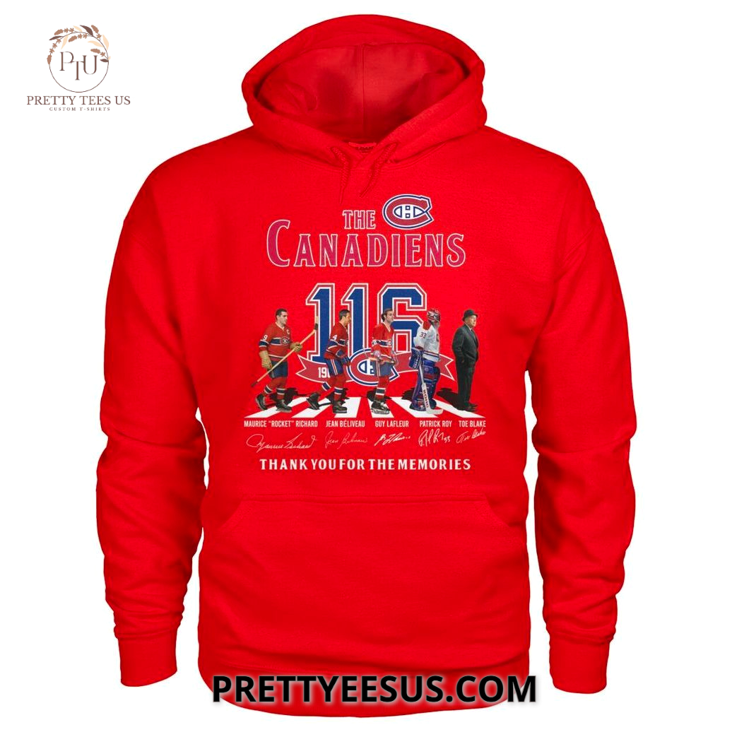 Montreal Canadiens Thank You For The Memories 116th 2025T-shirt Montreal Canadiens Thank You For The Memories 116th 2025T-shirt