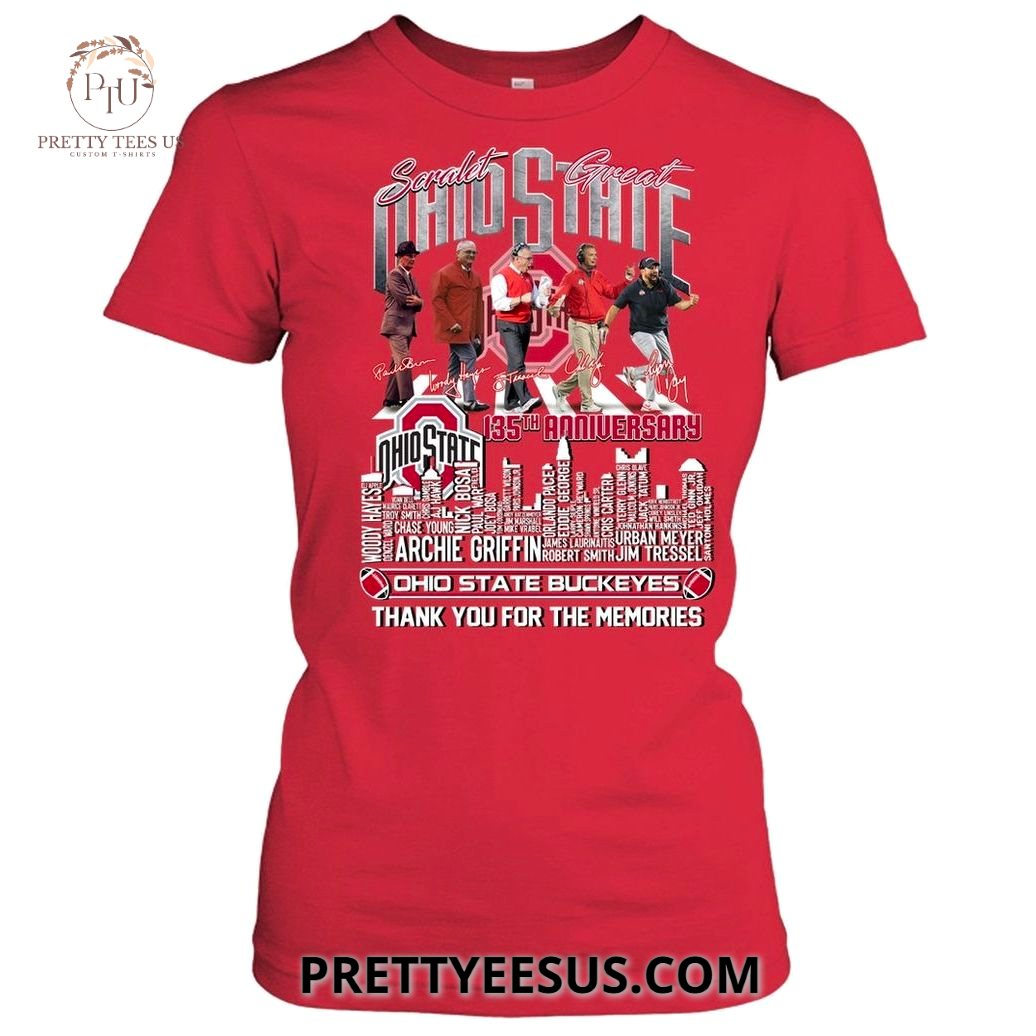 Ohio State Buckeyes 135 Anniversary 2025 T-Shirt Ohio State Buckeyes 135 Anniversary 2025 T-Shirt