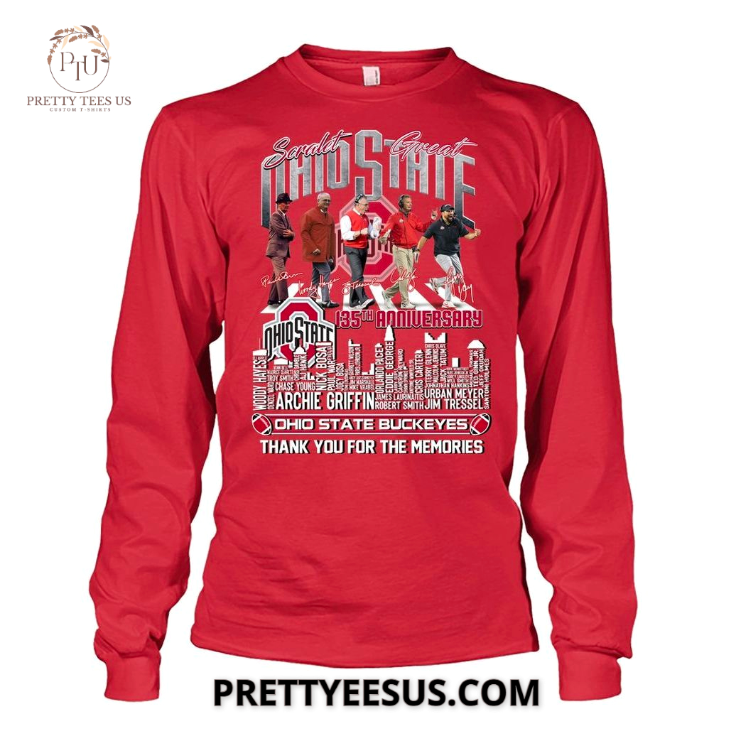 Ohio State Buckeyes 135 Anniversary 2025 T-Shirt Ohio State Buckeyes 135 Anniversary 2025 T-Shirt