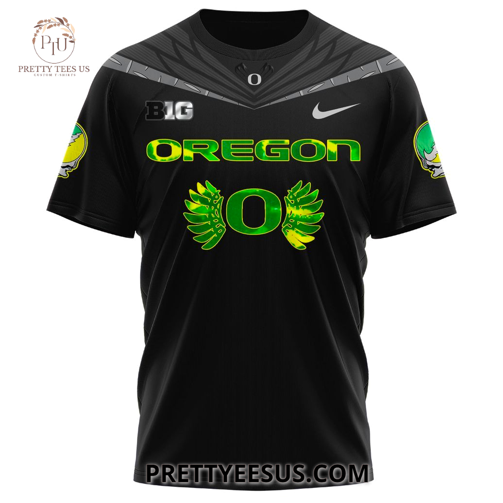 Oregon Ducks Football x Grateful Ducks 3D T-Shirt Oregon Ducks Football x Grateful Ducks 3D T-Shirt