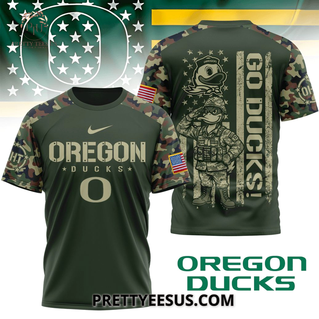 Oregon Ducks Go Ducks 3D T-Shirt Oregon Ducks Go Ducks 3D T-Shirt