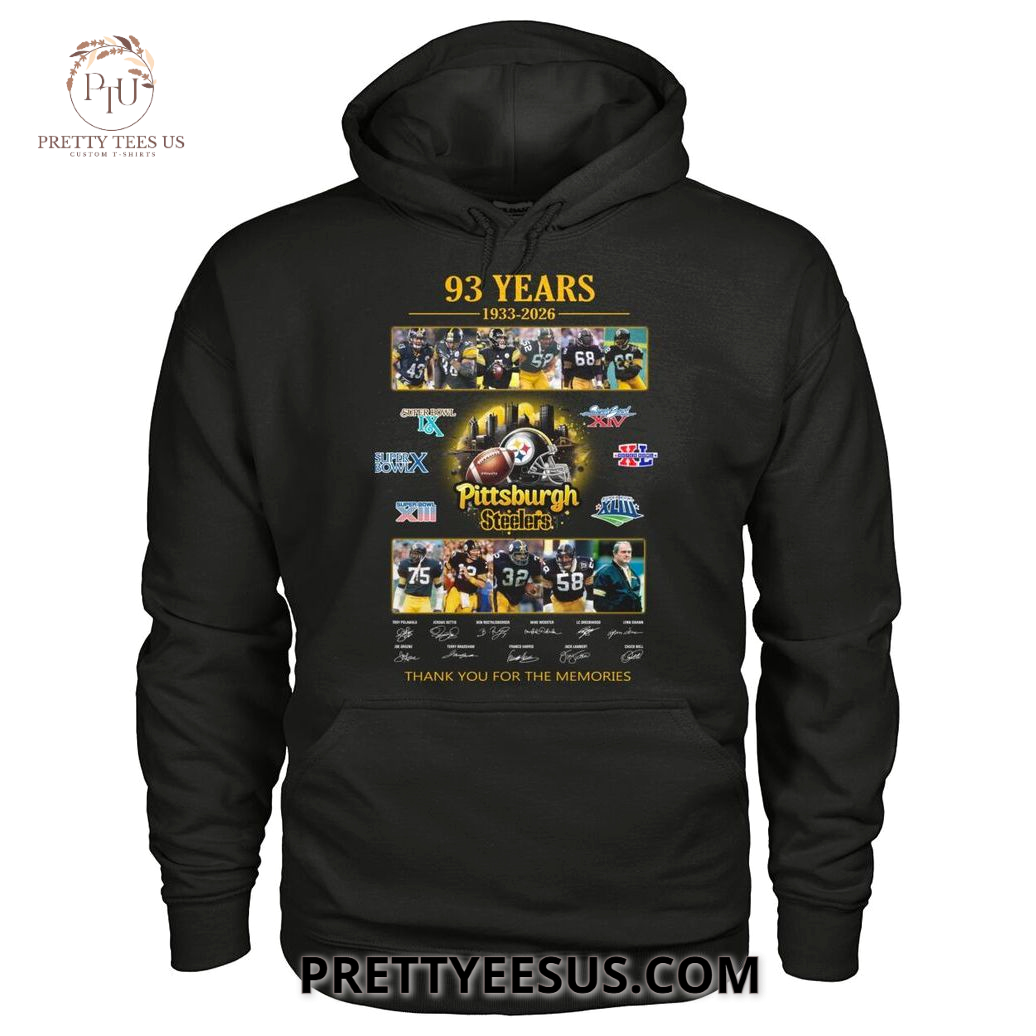 Pittsburgh Steelers 1933-2026 Thank You For The Memories T-Shirt Pittsburgh Steelers 1933-2026 Thank You For The Memories T-Shirt