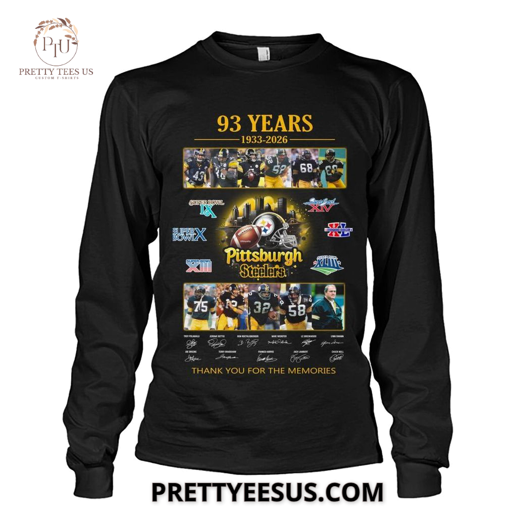 Pittsburgh Steelers 1933-2026 Thank You For The Memories T-Shirt Pittsburgh Steelers 1933-2026 Thank You For The Memories T-Shirt