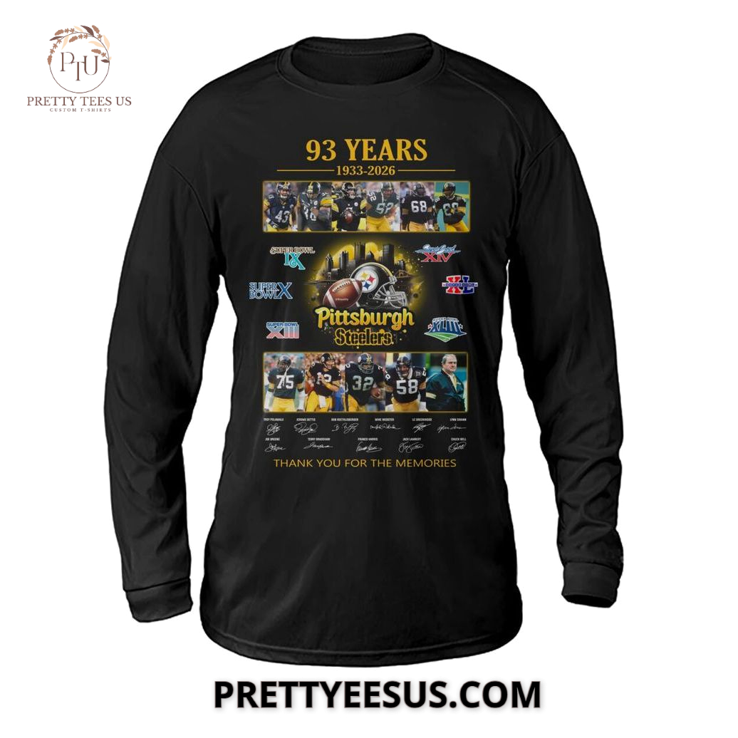 Pittsburgh Steelers 1933-2026 Thank You For The Memories T-Shirt Pittsburgh Steelers 1933-2026 Thank You For The Memories T-Shirt