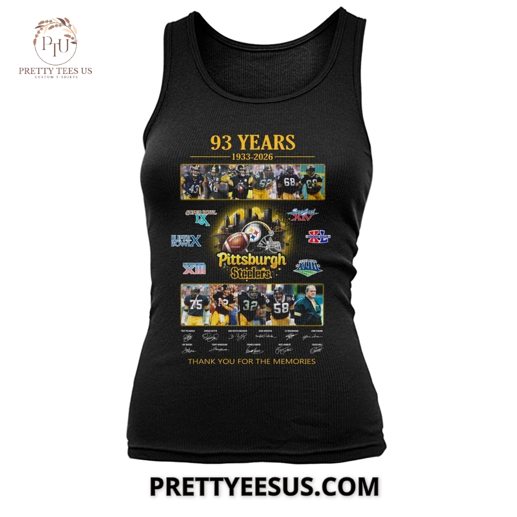 Pittsburgh Steelers 1933-2026 Thank You For The Memories T-Shirt Pittsburgh Steelers 1933-2026 Thank You For The Memories T-Shirt