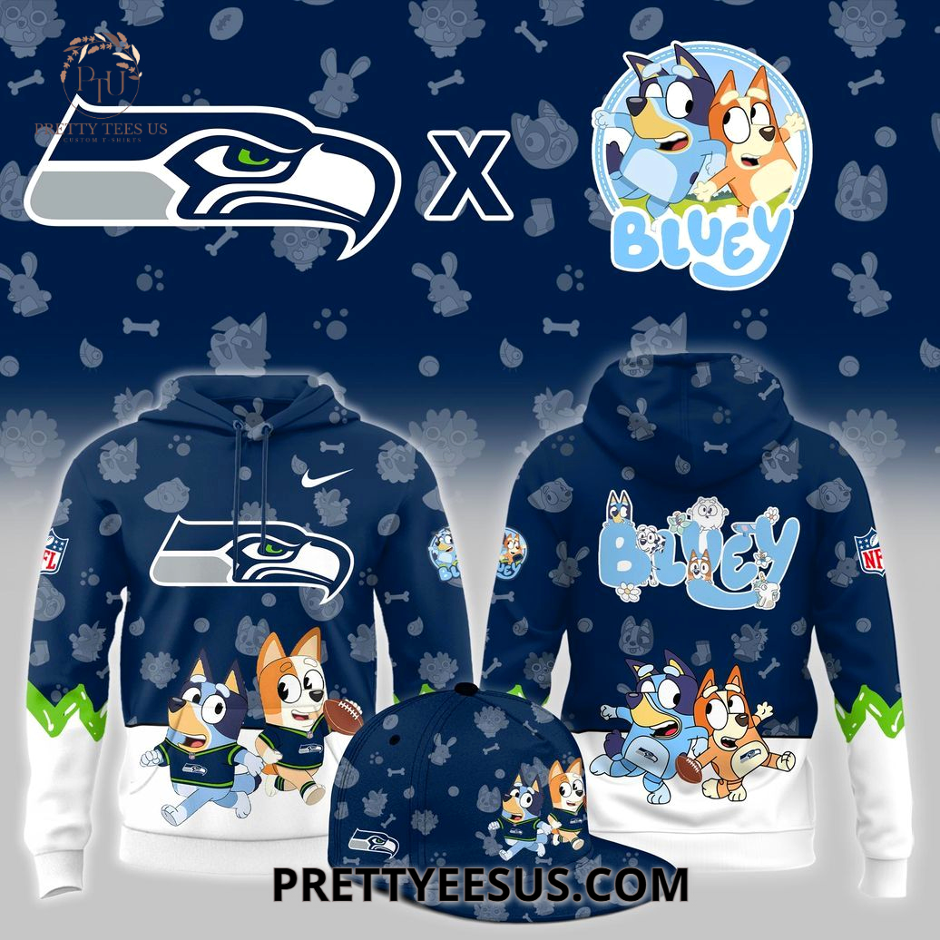 Seahawks x Bluey Hoodie Seahawks x Bluey Hoodie