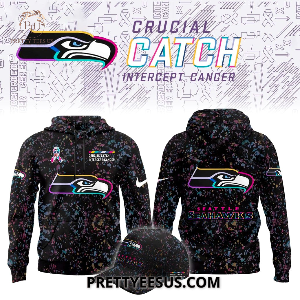 Seattle Seahawks Crucial Catch Intercept Cancer Hoodie Seattle Seahawks Crucial Catch Intercept Cancer Hoodie