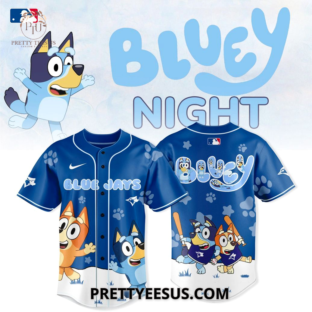 Toronto Blue Jays x Bluey Baseball Jersey Toronto Blue Jays x Bluey Baseball Jersey
